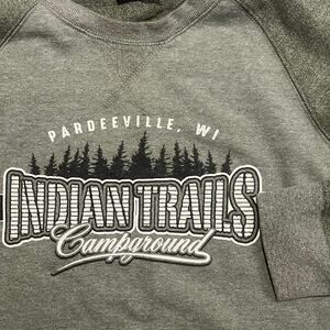 Indian Trails Campground‎ Men Large Green Long Sleeve Wisconsin
